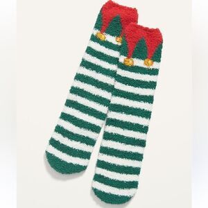 Festive ELF Striped Cozy Socks